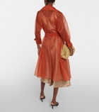Max Mara - Rauche silk organza trench coat