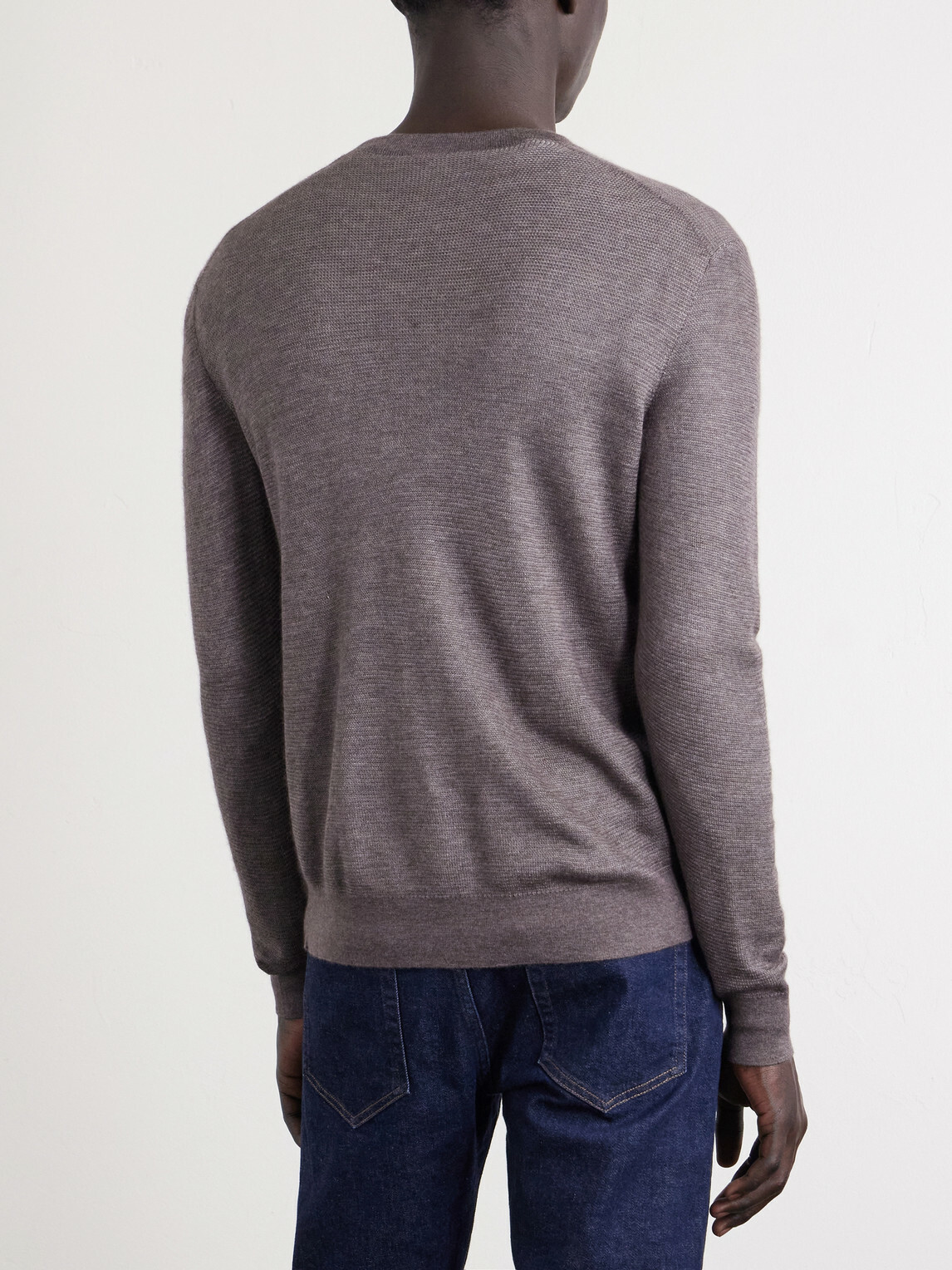 Loro Piana - Cashmere and Silk-Blend Sweater - Gray