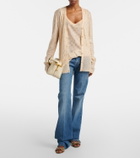 Gucci GG embellished silk cardigan