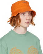 Jacquemus Orange Le Raphia 'Le Bob Gadjo' Bucket Hat