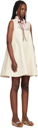Simone Rocha Beige A-Line Minidress