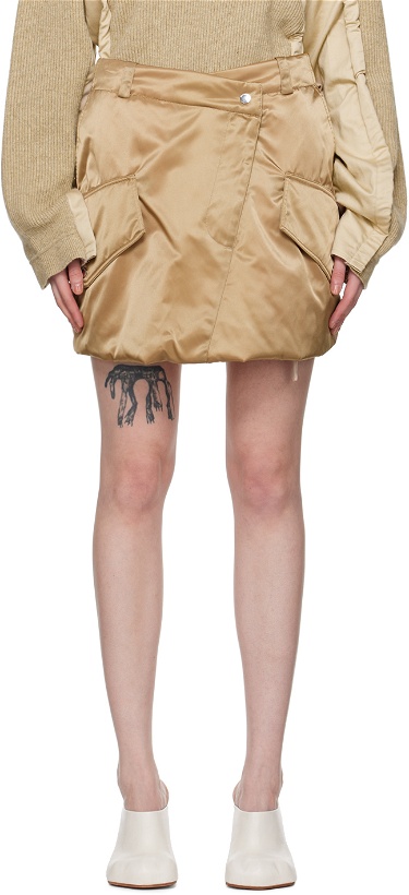 Photo: JW Anderson Beige Padded Miniskirt
