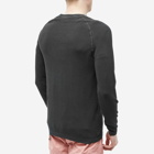 C.P. Company Men's Cotton Crepe Crew Knit in Black