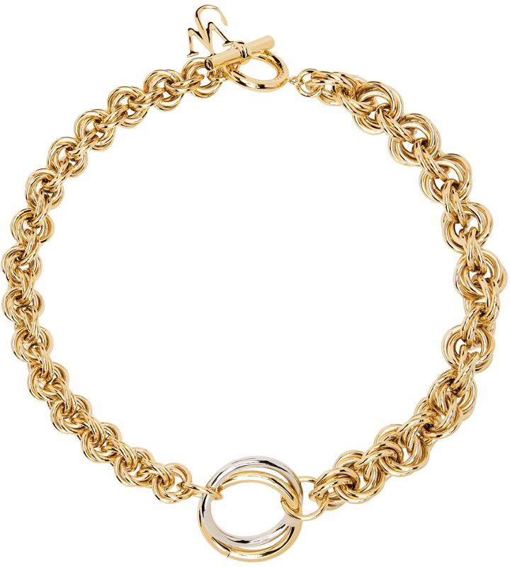 Photo: JW Anderson Gold Oversized Loops Necklace