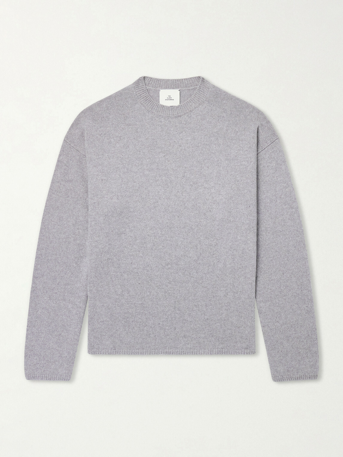 The Elder Statesman - Dume Brushed-Cashmere Sweater - Gray