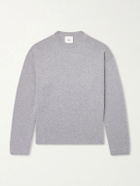 The Elder Statesman - Dume Brushed-Cashmere Sweater - Gray