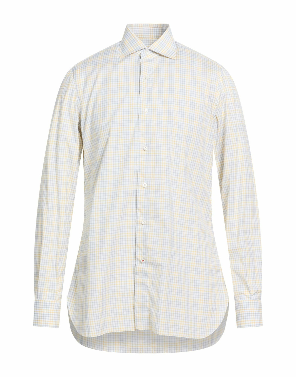 Isaia Mens Shirt in Yellow