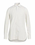Isaia Mens Shirt in Yellow