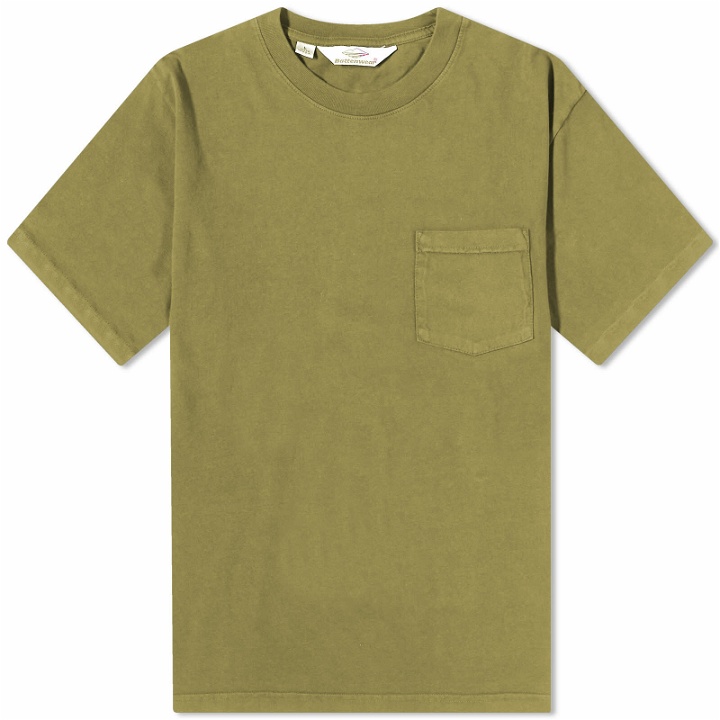 Photo: Battenwear Men's Pocket T-Shirt in Olive