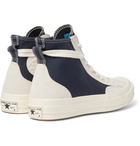 Converse - Chuck 70 Final Club Suede-Panelled Organic Canvas High-Top Sneakers - Blue