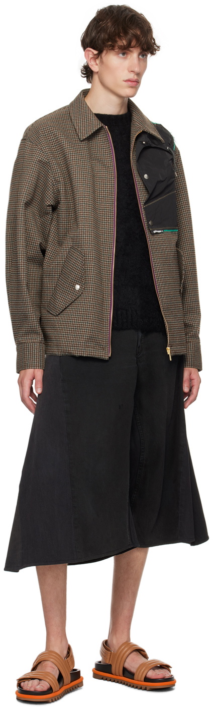 kolor Brown Panel Jacket