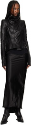 Rick Owens Black Temple Naska Leather Jacket