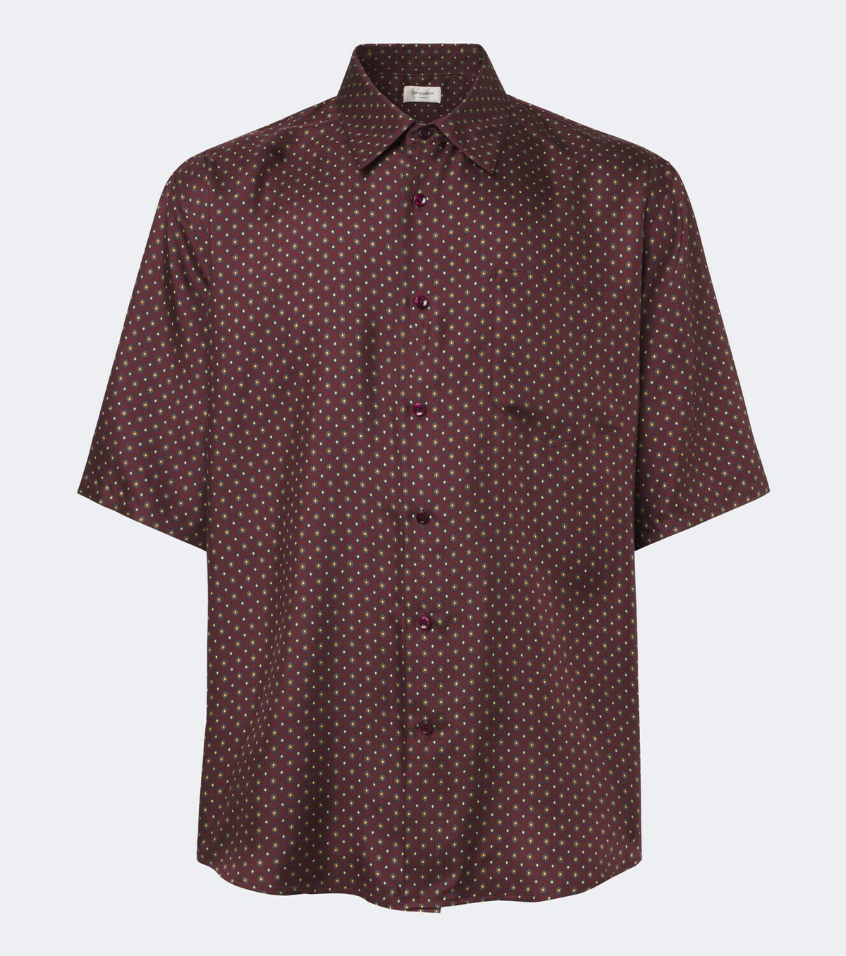 Saint Laurent Printed silk twill shirt