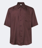 Saint Laurent Printed silk twill shirt