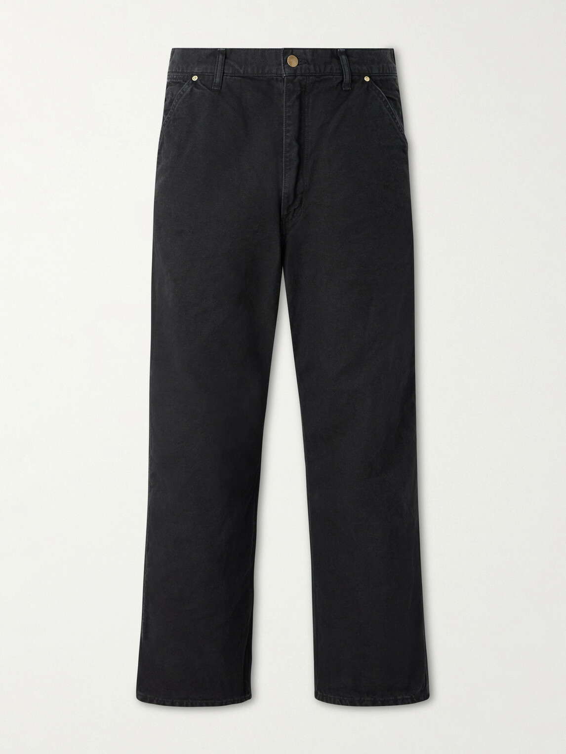 OrSlow - Oxford Painter Straight-Leg Cotton-Twill Trousers - Black