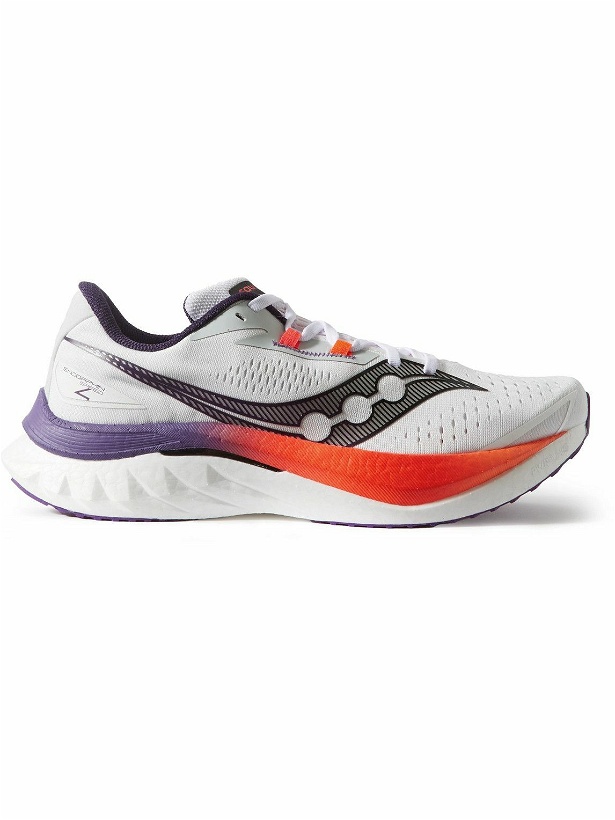 Photo: Saucony - Endorphin Speed 4 Rubber-Trimmed Mesh Running Sneakers - White