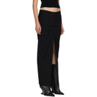 Rick Owens Black Tower Sliced Maxi Skirt