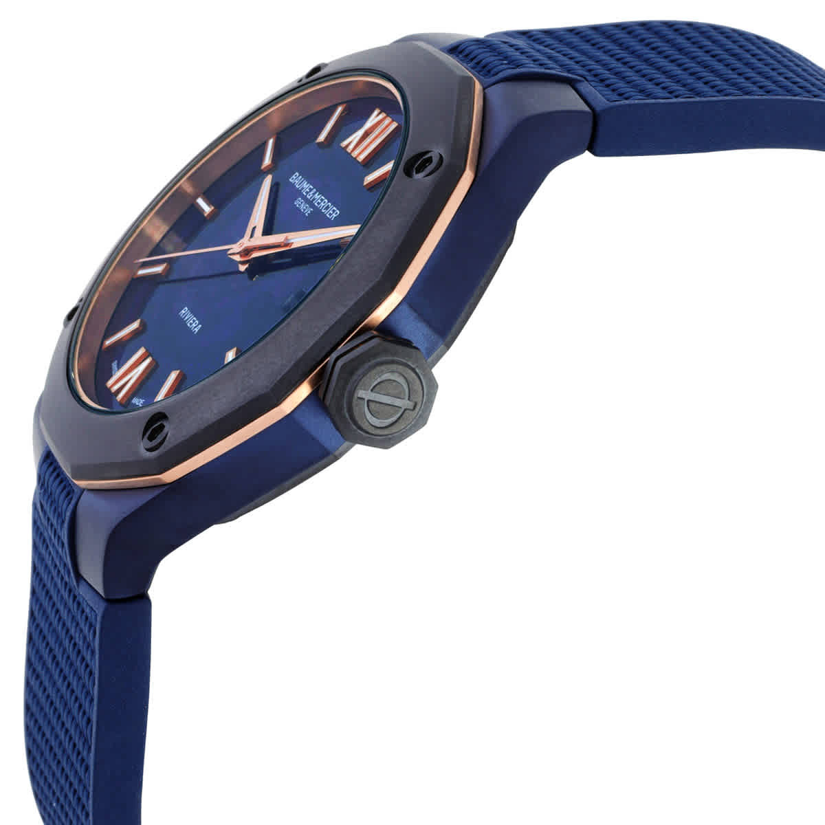 Baume et Mercier Riviera Automatic Blue Dial Mens Watch M0A10769