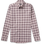 TOM FORD - Slim-Fit Button-Down Collar Checked Cotton Shirt - Pink