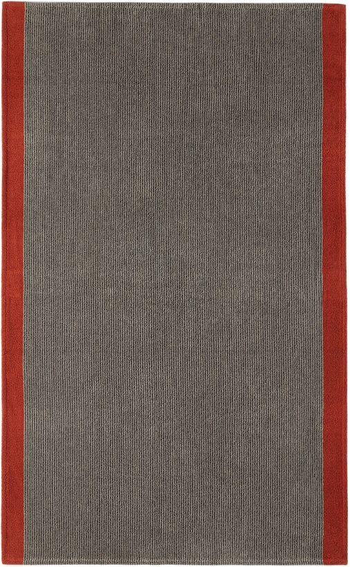 Photo: Cleverly Laundry Grey & Red Large Towel