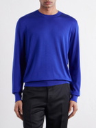 TOM FORD - Silk Sweater - Blue