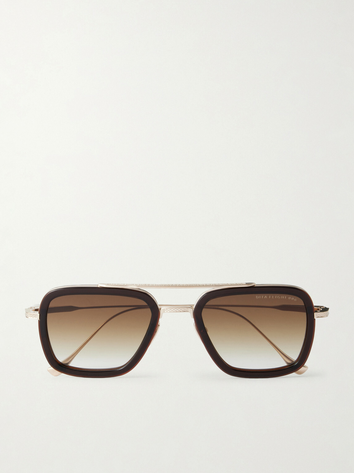 DITA - Flight.006 Aviator-Style Gold-Tone and Acetate Sunglasses