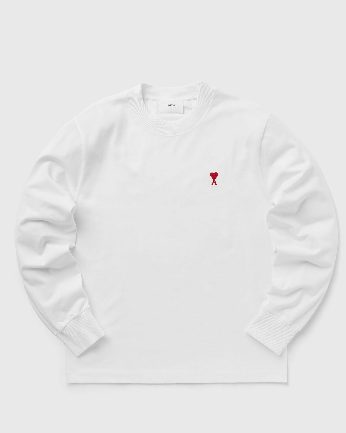 Ami Paris Ami De Coeur Longsleeve T Shirt White Longsleeves