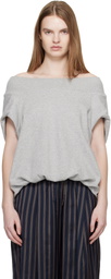 Dries Van Noten Gray Cocoon Sweatshirt