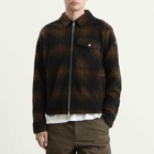 Moncler Men's Check Shirt Jacket in Brown
