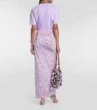 Rabanne Floral wrap skirt