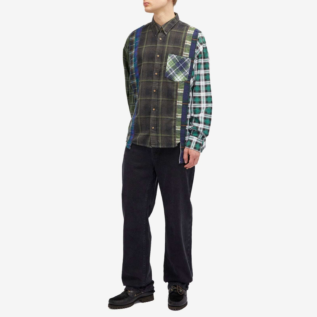 Needles 7 Cuts Wide Flannel Shirt in Assorted 