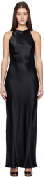 Silk Laundry Black High Low Maxi Dress