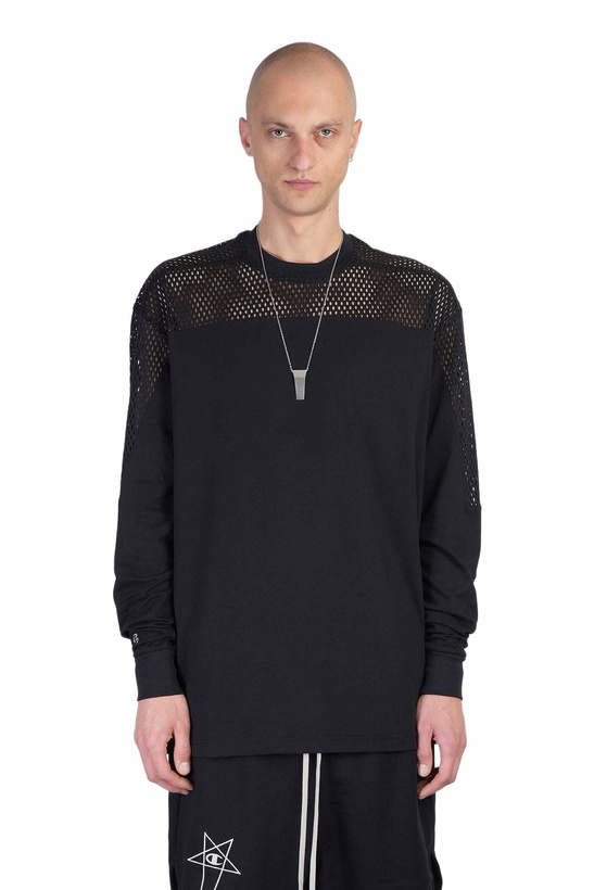 Photo: Rick Owens x Champion Girdered T T-shirt In Black Cotton