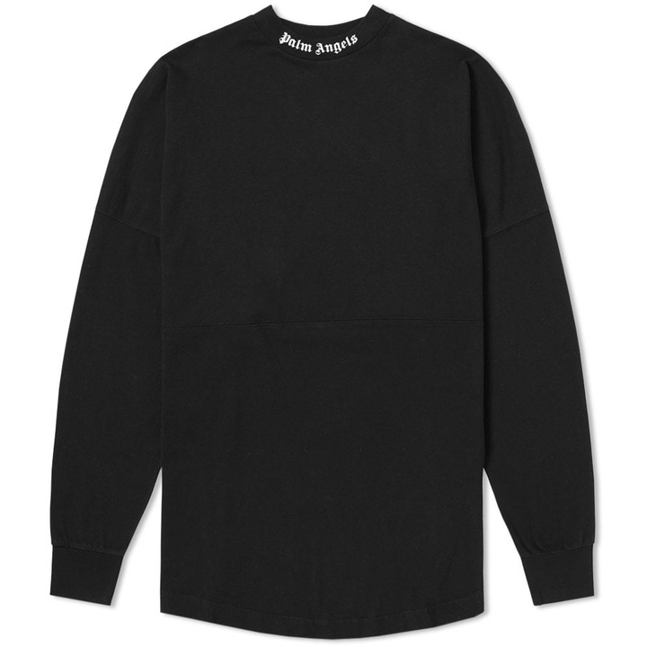 Photo: Palm Angels Long Sleeve Mock Neck Tee Black