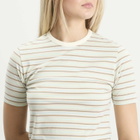 Auralee Women's Gradient Stripe T-Shirt in Fade Mint Stripe