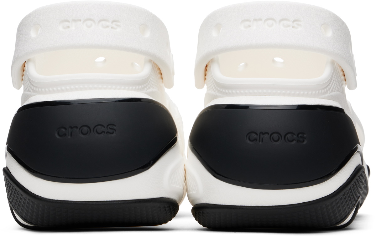 Crocs White & Black Bubble Crush Clogs Crocs
