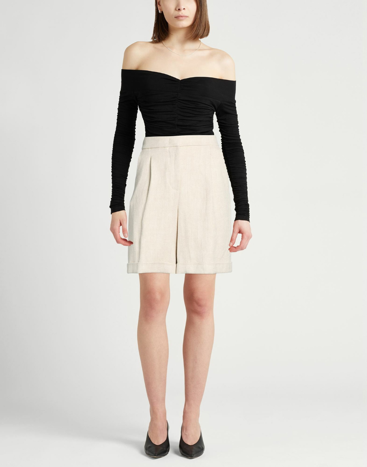 Peserico Womens Shorts & Bermuda Shorts in Beige
