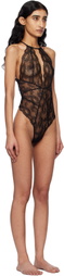 Agent Provocateur Black Love Bodysuit