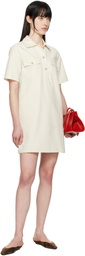 A.P.C. Off-White Selia Minidress