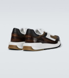 Berluti Pulse leather and fabric sneakers