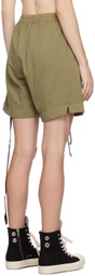 Rick Owens DRKSHDW Green Pentaboxers Shorts
