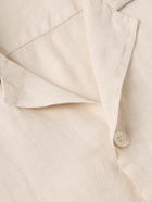 Boglioli - Camp-Collar Linen Overshirt - Neutrals