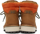 PS by Paul Smith Brown Nubuck Ash Lace-Up Boots