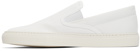 Common Projects White Canvas Slip-On Sneakers