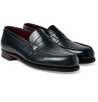 J.M. Weston - Leather Penny Loafers - Men - Teal