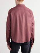SECOND / LAYER - Brushed Cotton Shirt - Red