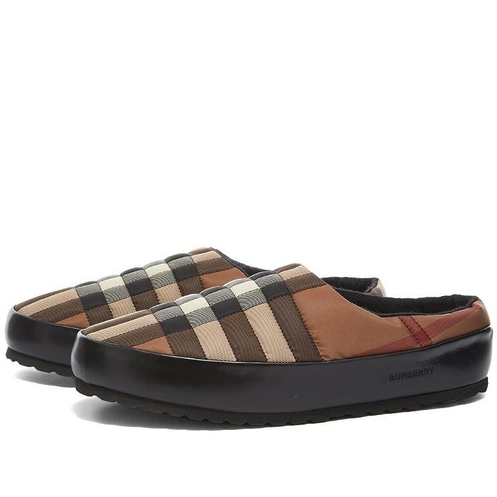 Photo: Burberry Men's Northaven Mule Sneakers in Birch Brown Check