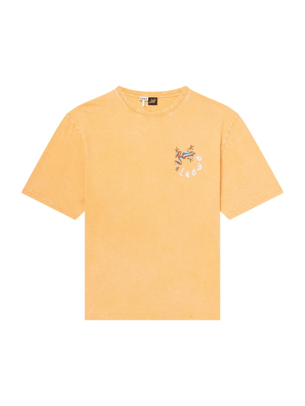 Photo: LOEWE - Paula's Ibiza Printed Cotton-Jersey T-shirt - Orange