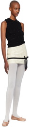 Yuhan Wang Off-White Lace Miniskirt