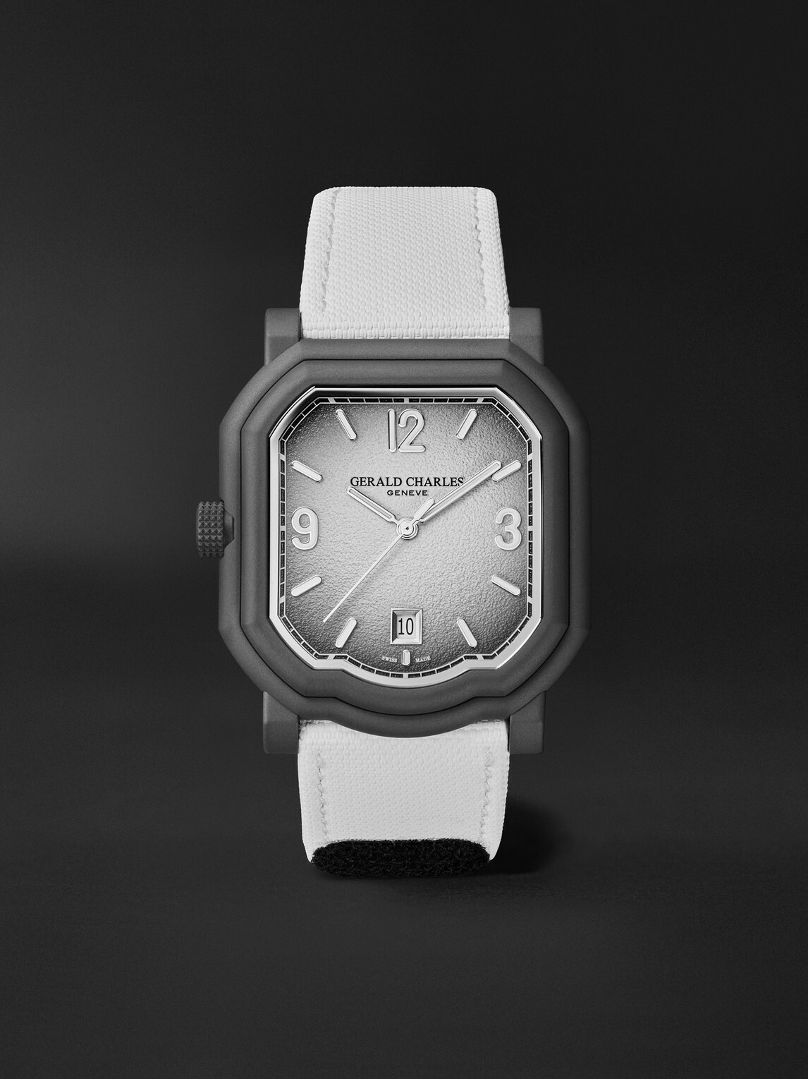 Gerald Charles - Maestro GC Sport Tennis Limited Edition Automatic Darkblast® Titanium Watch, Ref. GC2.0-TX-TNDB-04GR-RSVC_DLE